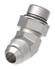 Aeroquip Adapter Elbow 45 degree SAE 37 degree -16 Carbon Steel | 2061-16-16S