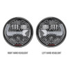 JW Speaker 0557213 Evo J3 7" Round Heated LED Pair Jeep JK Headlight Black