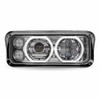 TLED-H121 Pete 357 365 378 379 Chrome LED Projector Headlight w/ Halo Rings RH