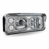 TLED-H121 Pete 357 365 378 379 Chrome LED Projector Headlight w/ Halo Rings RH