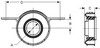 Spicer 5002007 Toyota Tacoma Driveshaft Center Support Carrier Bearing
