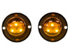 Buyers 8891226 Amber LED Strobe Lights w/ 2 Hidden Flashers and 25' Cable