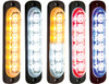 Buyers 8891912  4-3/8" Strobe Light 6 LED Amber/Clear Vertical Mount Low Profile