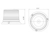 Buyers  SL640ALP Light Strobe Amber Permanent