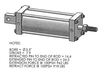 Apsco C6080 3.5"X8" Cylinder W/ Block End