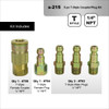 Milton S-215 5 Piece T-Style Coupler Kit