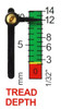 Milton S-934 Tire Gauge with Tire Tread Depth Gauge 0-120 PSI