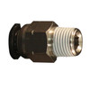 Milton 2200-2 Straight - Tube 1/4" OD - 1/8" MNPT