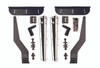 100129 Minimizer Chrome Silver Mirror Plastic Bolt On Fender Bracket Kit