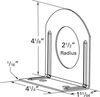 Grote 43532 Bracket, Black Enamel, For 2 1/2" Light Mount