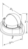 Grote 60571 Interior Light, Clear, Step Well, LED