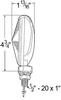 Grote 55232 S/T/T Light Red Thin-Line Zinc Diecast Sngl-Face Snglcontact Alum