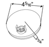 Grote 52163 Turn Light, 4",Yellow,24V,Grommet-Mount Supernova LED Full Pattern