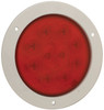 Grote 53282 S/T/T Light 4" Red W/White Theft Resistant Flange Supernova LED