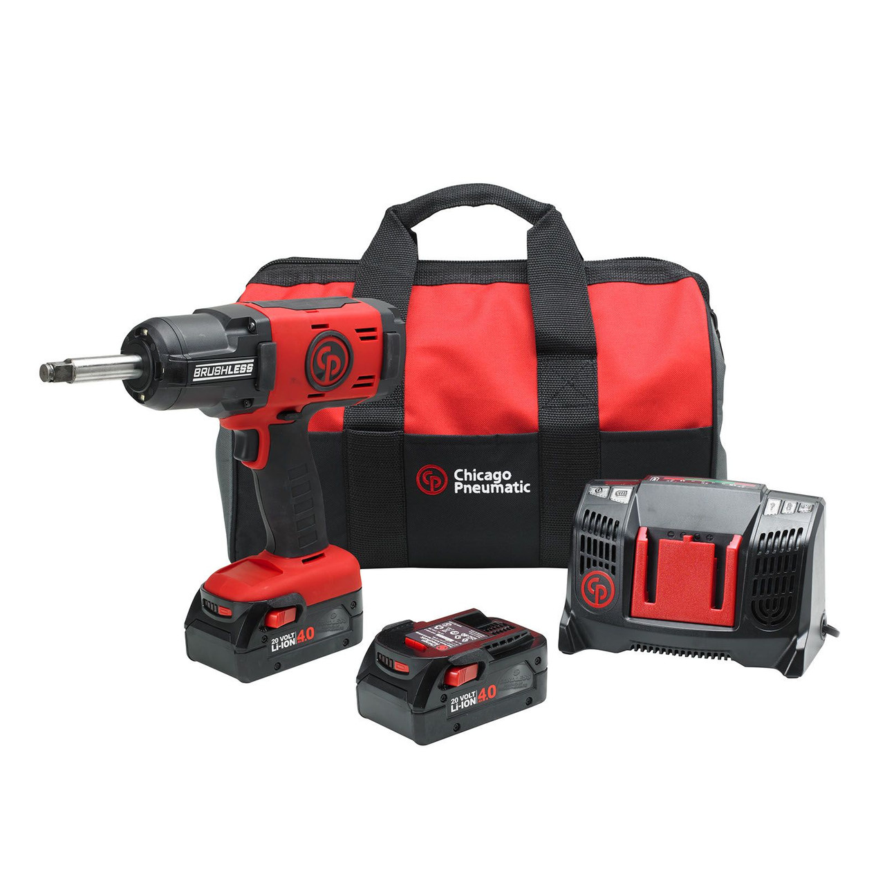 Chicago Pneumatic CP8849K4AH Cordless 1/2" Impact Wrench with 2 x 4