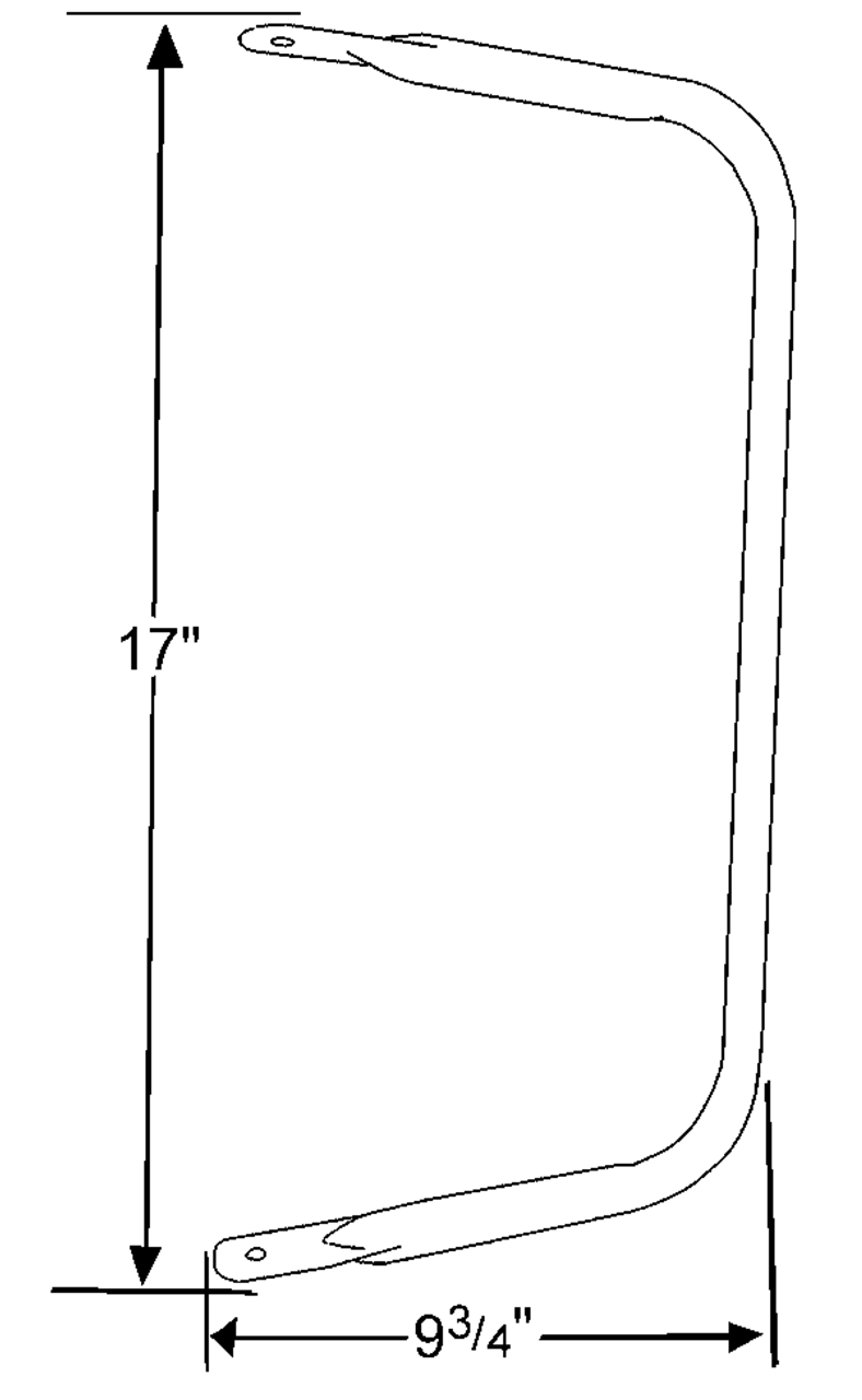 Grote 22233 Mirror Bracket, Stainless Steel, CLoop