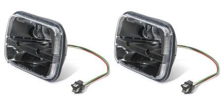 光 Truck-Lite 27450C Pair Of Rectangular LED 5X7 GM Ford Van Jeep XJ