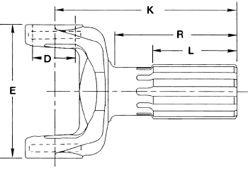Spicer 3-82-161 1350 Series Yoke Shaft