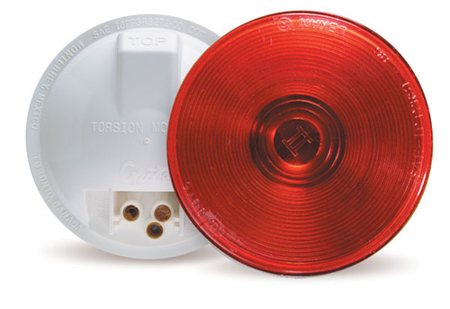 Grote 55572 S/T/T Light, 4", Red, Torsion Mount II