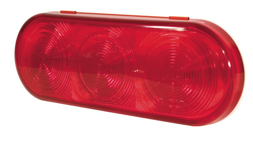 Grote 54162 S/T/T Light, Red, Oval, Male Pin, 3 Diode LED