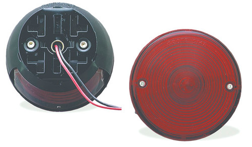 Grote 50872 S/T/T Light 4" Red Duramold Fit-All Mount Combination W/License