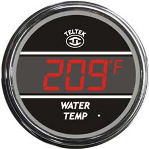 Teltek Red Water Temperature Gauge '06 Newer Kenworth