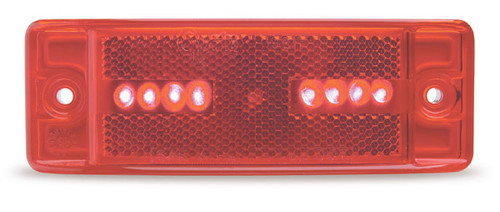 Grote G2102 M/C Light Red Hi Count LED Light Turtleback II Series