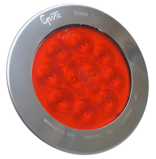 Grote 54042 S/T/T Supernova LED Light Kit Red Amp Conn/Stainless Steel Bracket (53552 + 93683)