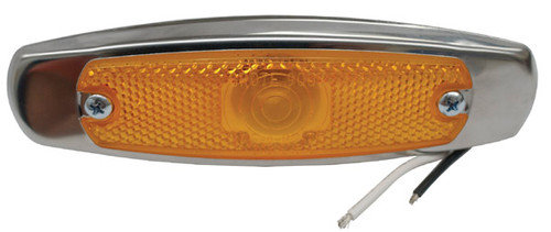 Grote 45663 M/C Light, Yellow, Low-Profile Light W/Bezel