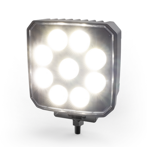ECCO E92006H LED SQUARE CLEAR WORK LAMP HEATED