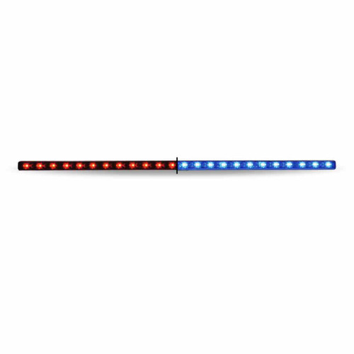 TRUX TLED-SXRB 17" RED MARKER TO BLUE AUXILIARY UNDERMOUNT DUAL LED LIGHT - 24 DIODES