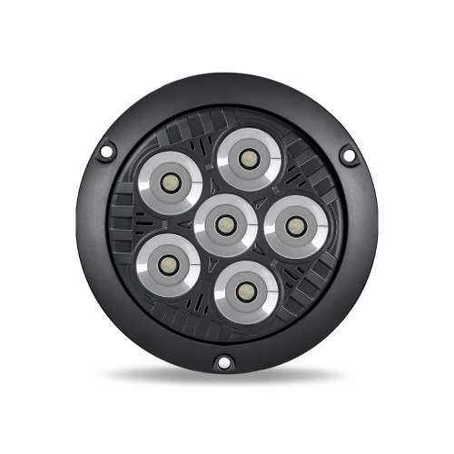 TRUX TLED-UX8 5" LEGACY SERIES BLACK ROUND SPOT BEAM LED WORK LIGHT WITH FLANGE MOUNT (6 DIODES) TRUX TLED-UX8 5" LEGACY SERIES BLACK ROUND SPOT BEAM LED WORK LIGHT WITH FLANGE MOUNT (6 DIODES)