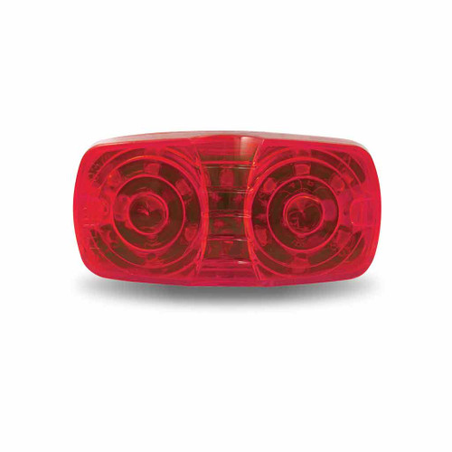 TRUX TLED-BR RED MARKER DOUBLE BULLSEYE LED LIGHT - 16 DIODES