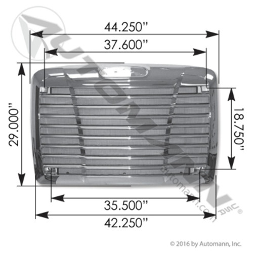 Freightliner Century C112 C120 Replacement Grille with Bug Screen 2005+