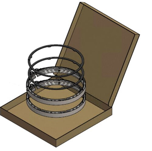 Dinex 35828 Clamp/Gasket Kit 9" For Detroit Diesel