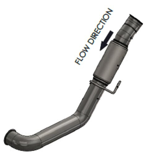 Dinex 6IA020 Exhaust Pipe W. Bellow For International