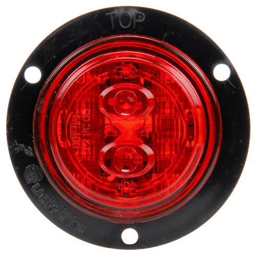 Truck-Lite 30288R LED 30 Series Low Profile Light & Black Flange