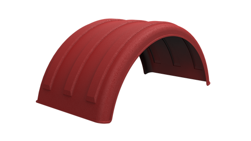 Minimizer 10001875 - Premium Red Dual Fender Guard For 22.5" Tires