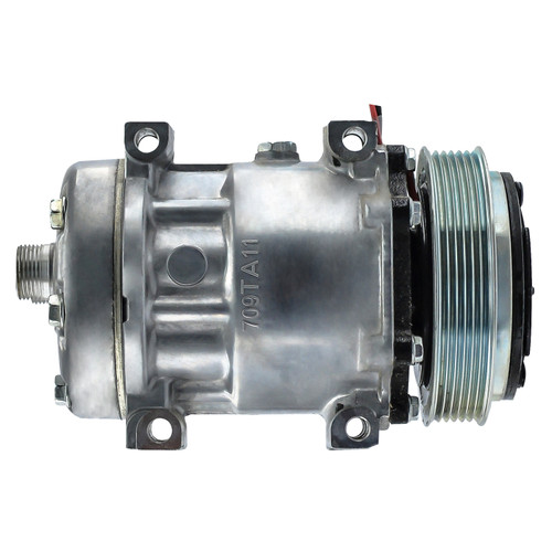 03-0606QS MEI Truck Air Super-Hd Qcc Aft SD7H15 Compressor, 6 Groove, 125mm, 12V, Navistar