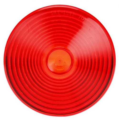9341 Truck-Lite Signal-Stat Round Red Acrylic Replacement Lens for Pedestal Lights, Snap-Fit