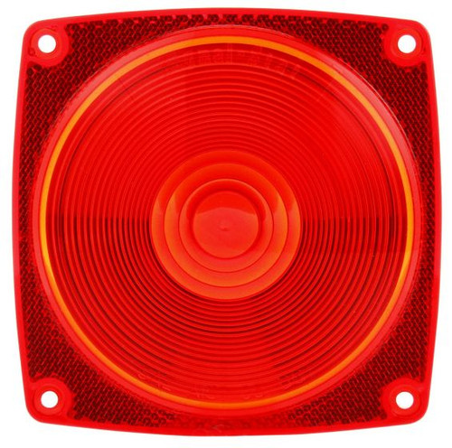 8948 Truck-Lite Signal-Stat Square Red Acrylic Replacement Lens for Trailer Lights (533DK, 534D, 535D), 4 Screw