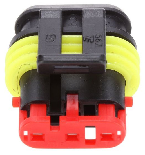 94766 Truck-Lite Stop Turn Tail Replacement Plug, 16 Gauge GPT Wire, LED Fit 'N Forget Stainless Steel