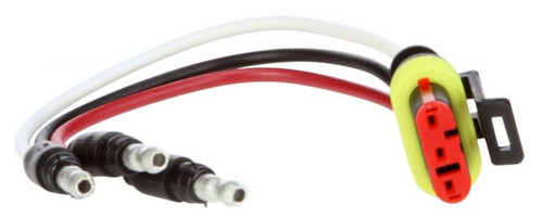 95424 Truck-Lite Stop Turn Tail Plug, 16 Gauge GPT Wire, Fit 'N Forget Stainless Steel, 0.180 Bullet Terminal, 8 inch