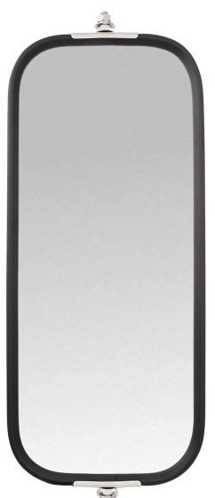 97636 Truck-Lite Pyramid Style 7 x 16 inch West Coast Mirror, Black Stainless Steel