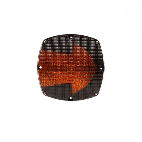 6501A Truck-Lite Signal-Stat Arrow Lens Incandescent Yellow Square 2-Bulb Rear Turn Signal, 4-Screw, Hardwired, Stripped End, 12V