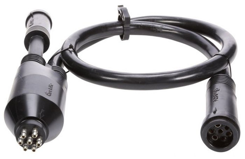 88905 Truck-Lite 88 Series 48 inch Main Cable Harness, Three Plug, Eight, Ten, Twelve Gauge, Male and Female Seven Pole Plugs