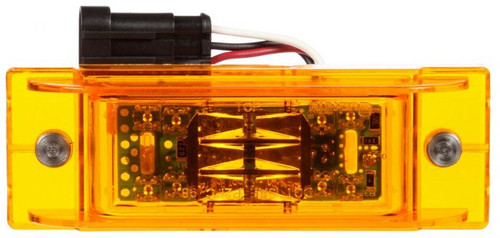 21094Y Truck-Lite 21 Series LED Yellow Rectangular 16 Diode Marker Clearance Light with 12" Harness