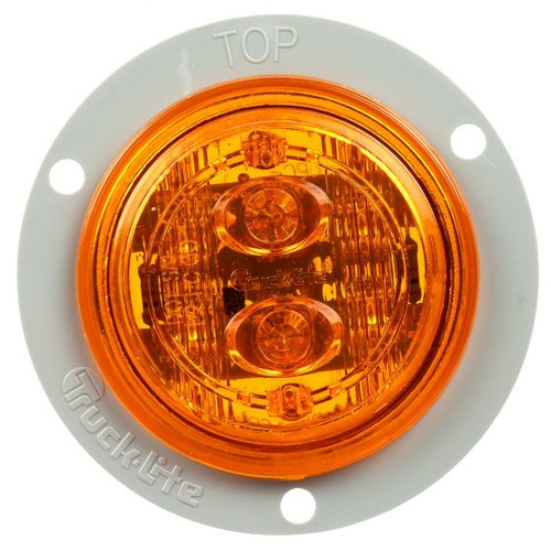 30386Y Truck-Lite 30 Series Low Profile LED Yellow Round 6 Diode Marker Clearance Light