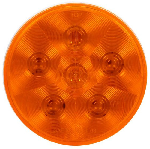 44217Y Truck-Lite Super 44 In-Phase LED Strobe Light, 6-Diode Round Yellow, Class II, Hardwired, 12V