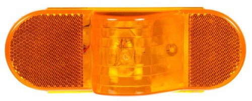 60215Y3 Truck-Lite 60 Series Horizontal Mount Incandescent Yellow Oval Side Turn Signal Light, 1 Bulb, PL-3, 12V